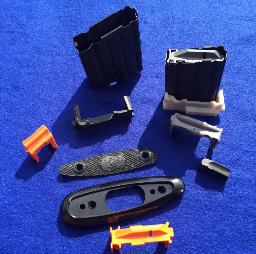 Molded defense components